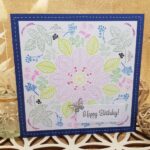 carte anniversaire bleu mandala