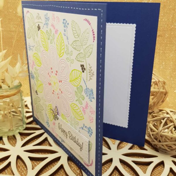 carte anniversaire bleu mandala interieur