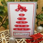 carte sapin rouge noel magique