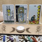 porte-cartes pour bougie ou pierre - tirer les cartes