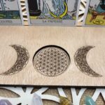 porte-cartes pour bougie ou pierre