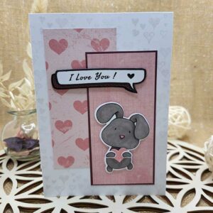 carte lapin love - Saint valentin