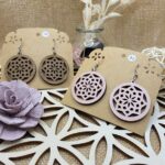 boucles d'oreilles artisanales - mandala