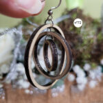 cadeau femme -boucle d'oreille bois