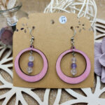 boucles d'oreilles avec pierres naturelles - bijou bien-être