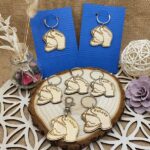 idée cadeau - porte-clés personnalisé en bois