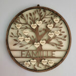 arbre généalogique bois - idée cadeau - fête mères - fête grands-mères/mamie
