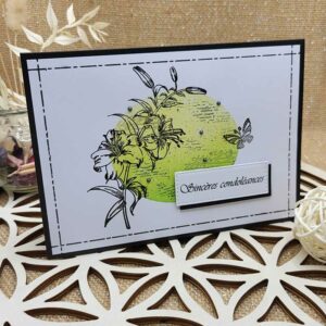 carte artisanale pour condoléances