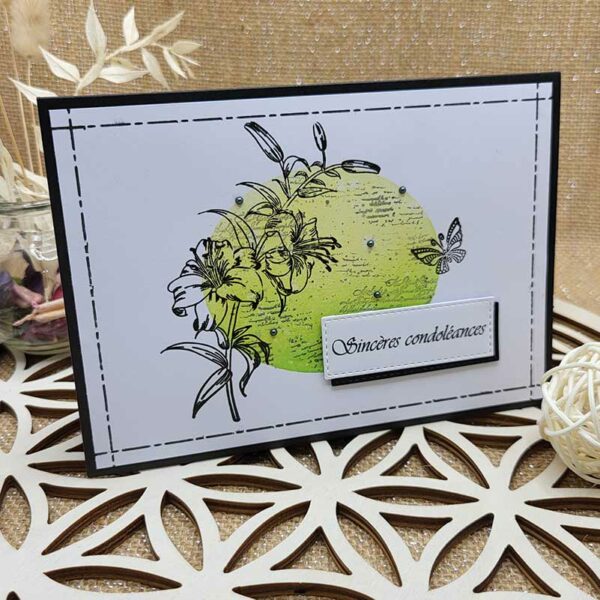 carte artisanale pour condoléances