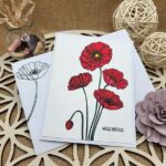 carte faite main avec son enveloppe assortie
