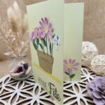 carte faite main - fleurs - bonne fête