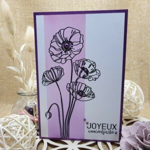 carte faite main - anniversaire