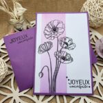 carte artisanale coquelicot