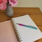 Stylo en métal bicolore gravé du mot "Passionnée"