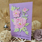 carte d'anniversaire fleurs en 3D - réalisée dans les Hauts-de-France