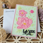 carte artisanale avec enveloppe assortie