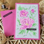 création artisanale avec fleurs en relief