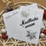 carte + enveloppe pour voeux, nouvel an