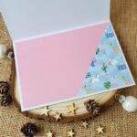 intérieur carte voeux lama et licorne