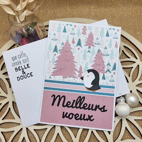 carte de voeux et son enveloppe assortie