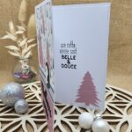 intérieur carte voeux avec message positif