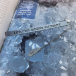 marque-page acier inox gravé