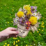 support de fleurs pour bouquet de pâquerettes enfants