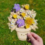 support pour bouquet de fleurs - enfants