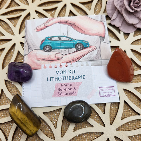 Kit lithothérapie voiture « Route sereine & sécurisée »