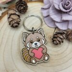 porte -clés panda roux - les p'tits compagnons