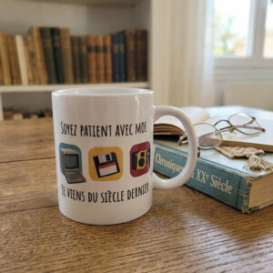 Mug vintage retro siècle dernier création artisanale Arras
